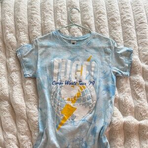 Kids Tie-Dye T-Shirt - Blue and Yellow